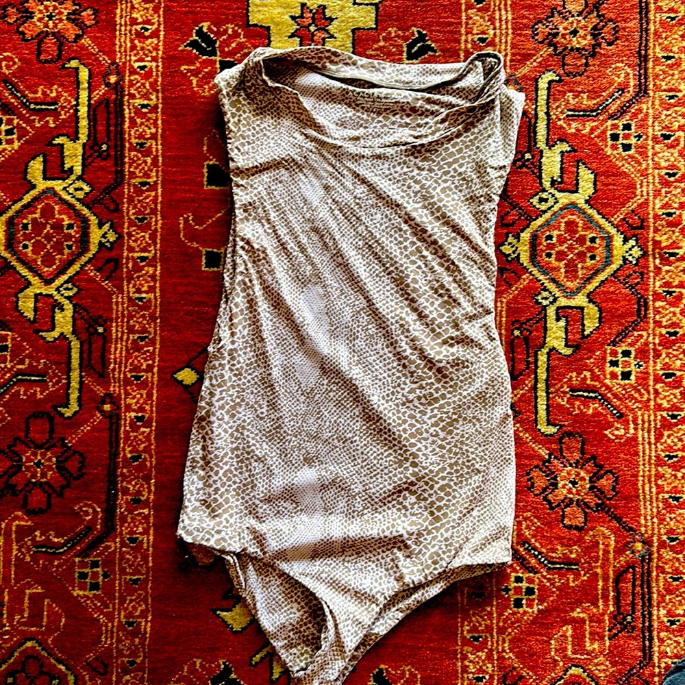 Acacia snake print full piece with side breast peekaboo